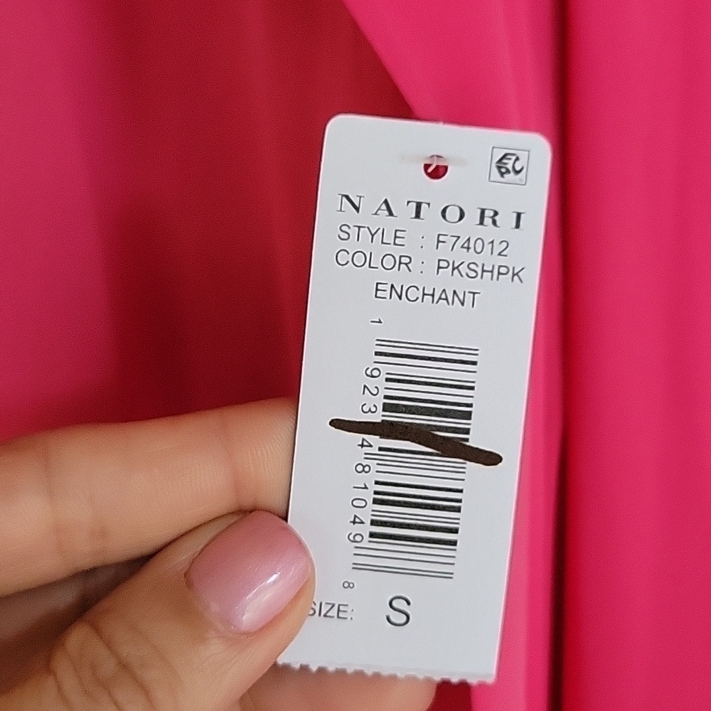 Natori Size Small Hot Pink Enchanted Wrap with Lace NWT - Picture 4 of 8